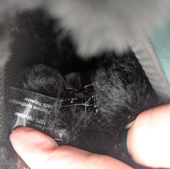 New! Doc Martens Leonore Faux Fur Lined Chelsea Boots Oxblood Color Size 6 - Picture 10 of 13